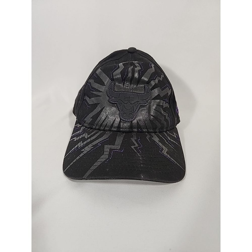 New Era 9Twenty Chicago‎ Bulls Black Lightning Bolt Adjustable Baseball Cap